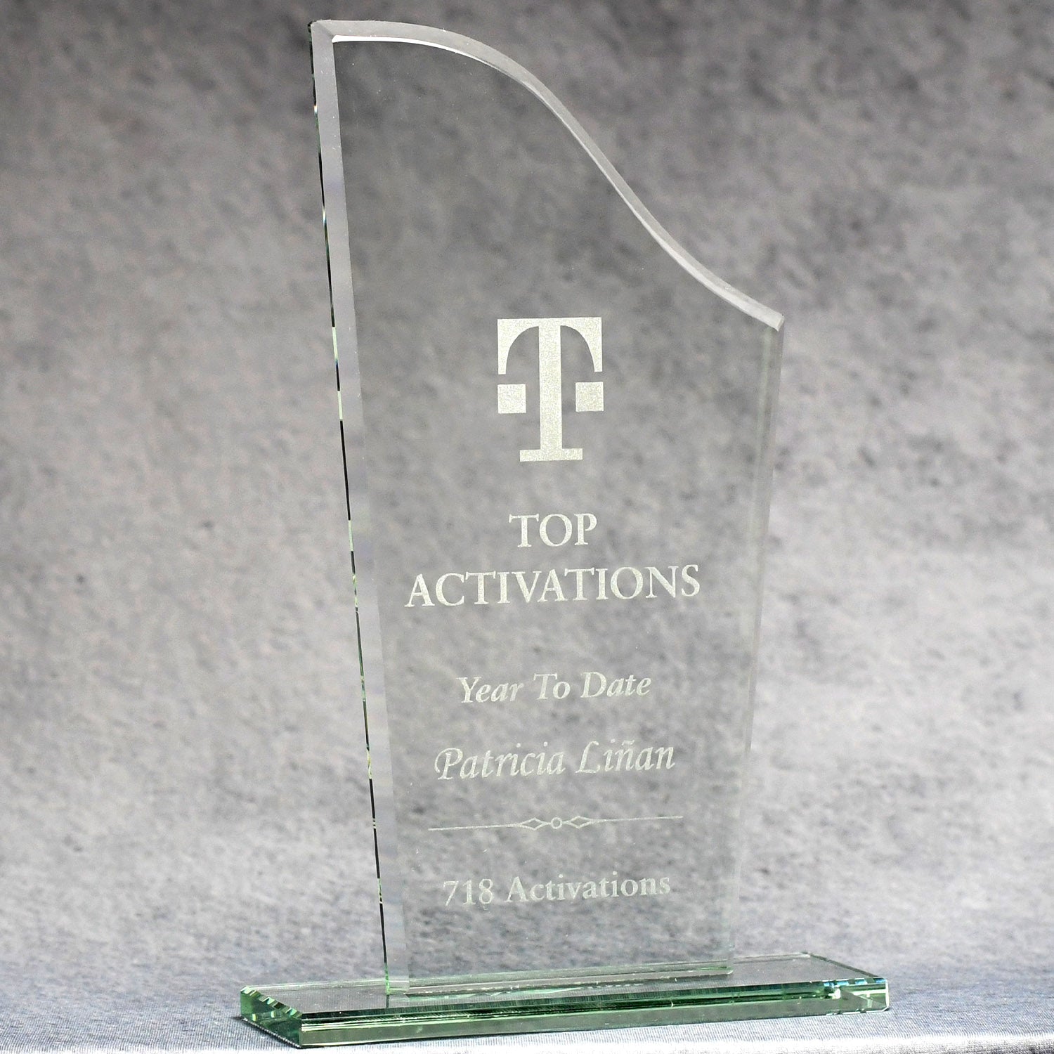 Economy Jade Swoosh Top | Alliance Awards LLC.